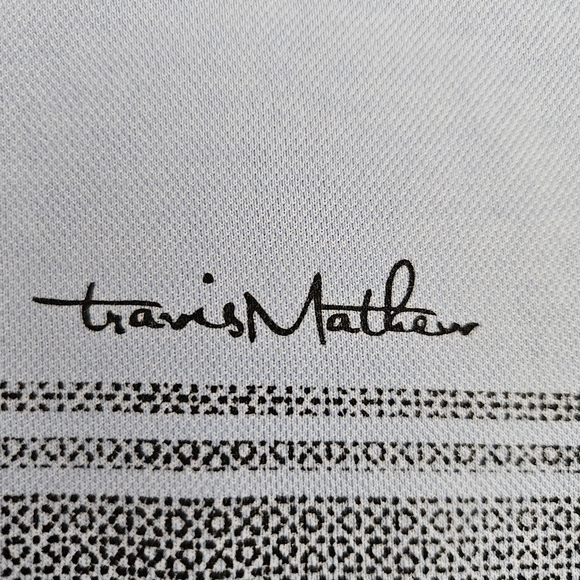 Travis Mathew Cacti Field Blue/Black Polo Golf Shirt Sz XXXL - Picture 5 of 12